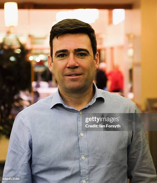 Shadow Health Secretary and Labour leadership hopeful Andy Burnham waits to speak to party members at a question and answer session at the County...