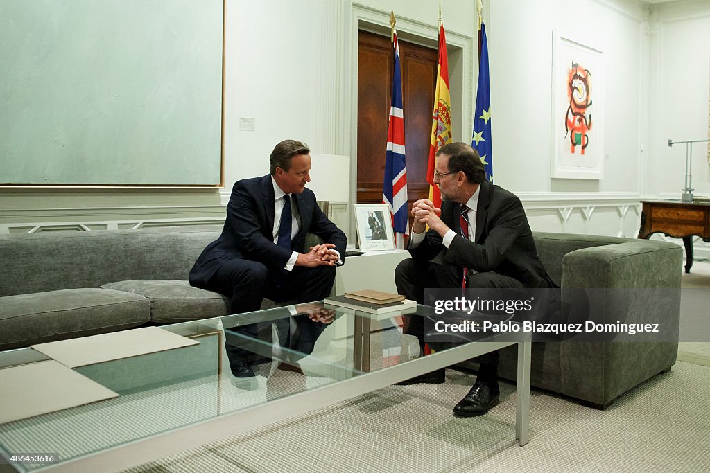 David Cameron Meets Spanish President Mariano Rajoy