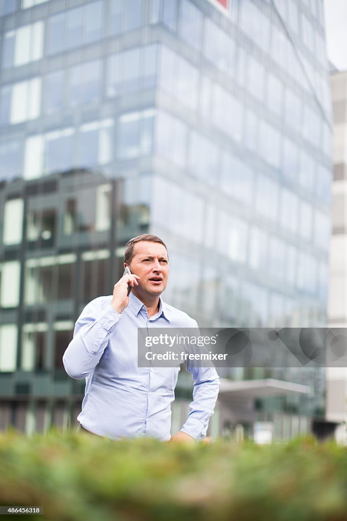 Businessman on the phone