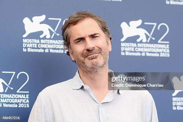 Xavier Giannoli attends a photocall for 'Mountain' during the 72nd Venice Film Festival at Palazzo del Casino on September 4, 2015 in Venice, Italy.