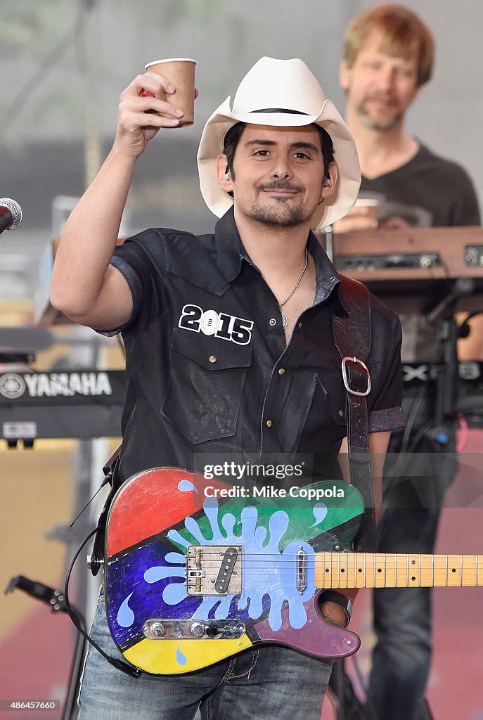 Brad Paisley Performs On NBC's "Today"