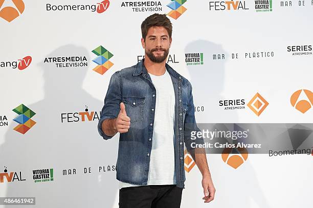 Actor Luis Fernandez attends "Mar de Plastico" photocall during the 7th FesTVal Television Festival 2015 at the Europa Auditorium on September 4,...