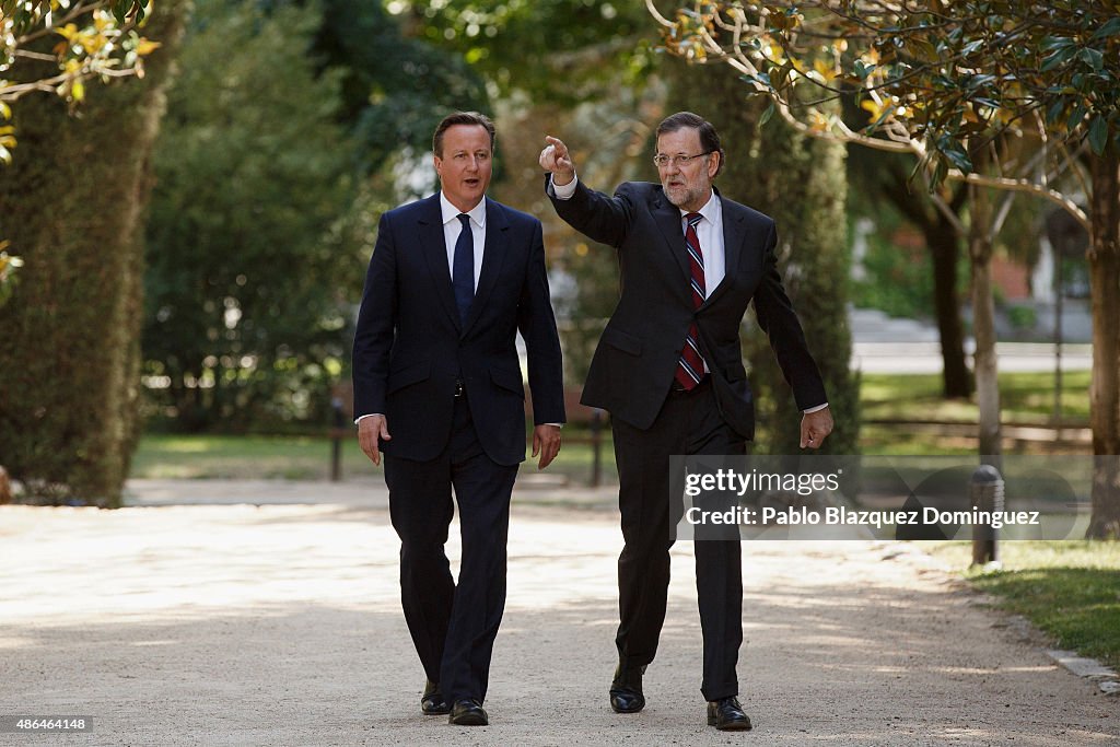 David Cameron Meets Spanish President Mariano Rajoy