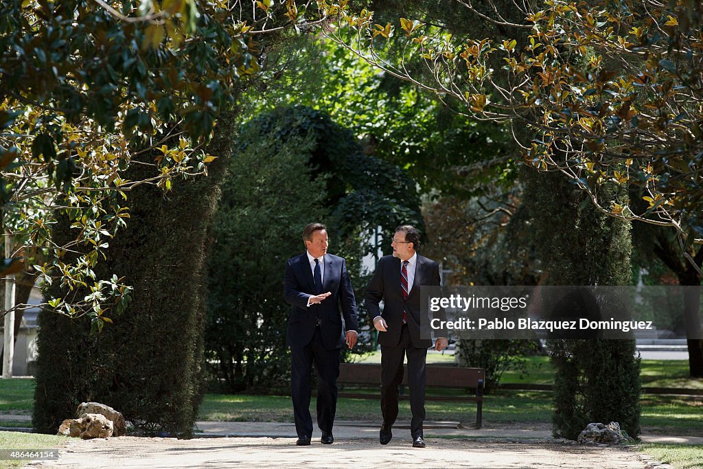 David Cameron Meets Spanish President Mariano Rajoy