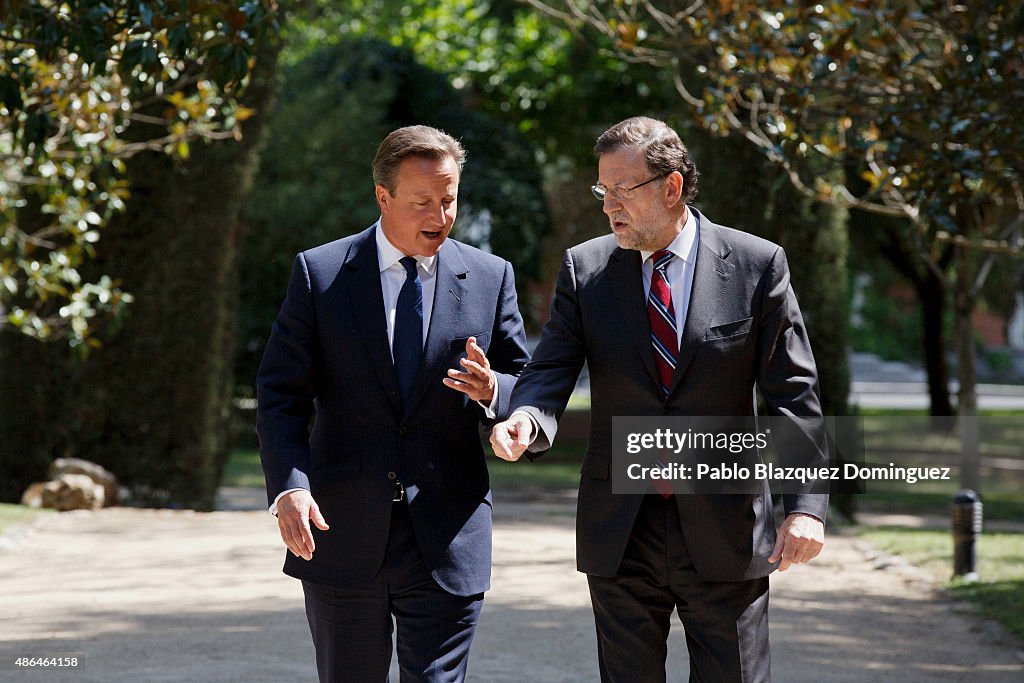 David Cameron Meets Spanish President Mariano Rajoy