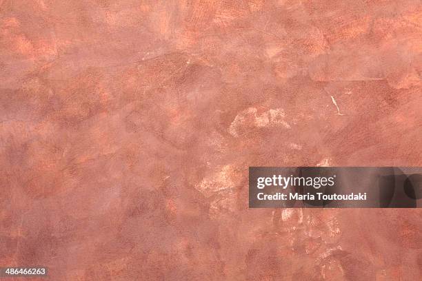 terra cotta wall, siena - coral colored stock-fotos und bilder