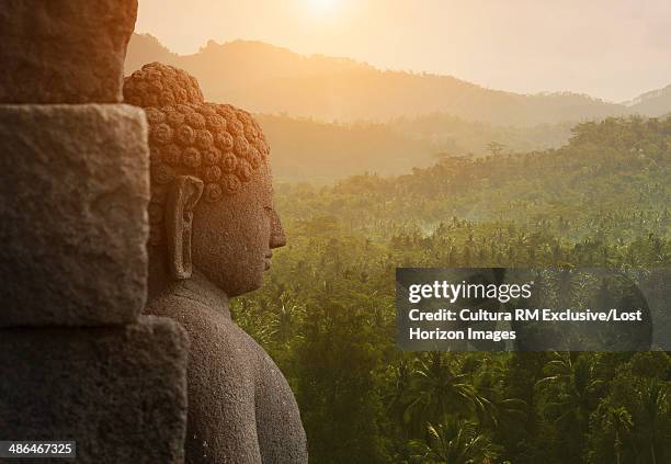 Buddha, The Buddhist Temple of Borobudur, Java, Indonesia