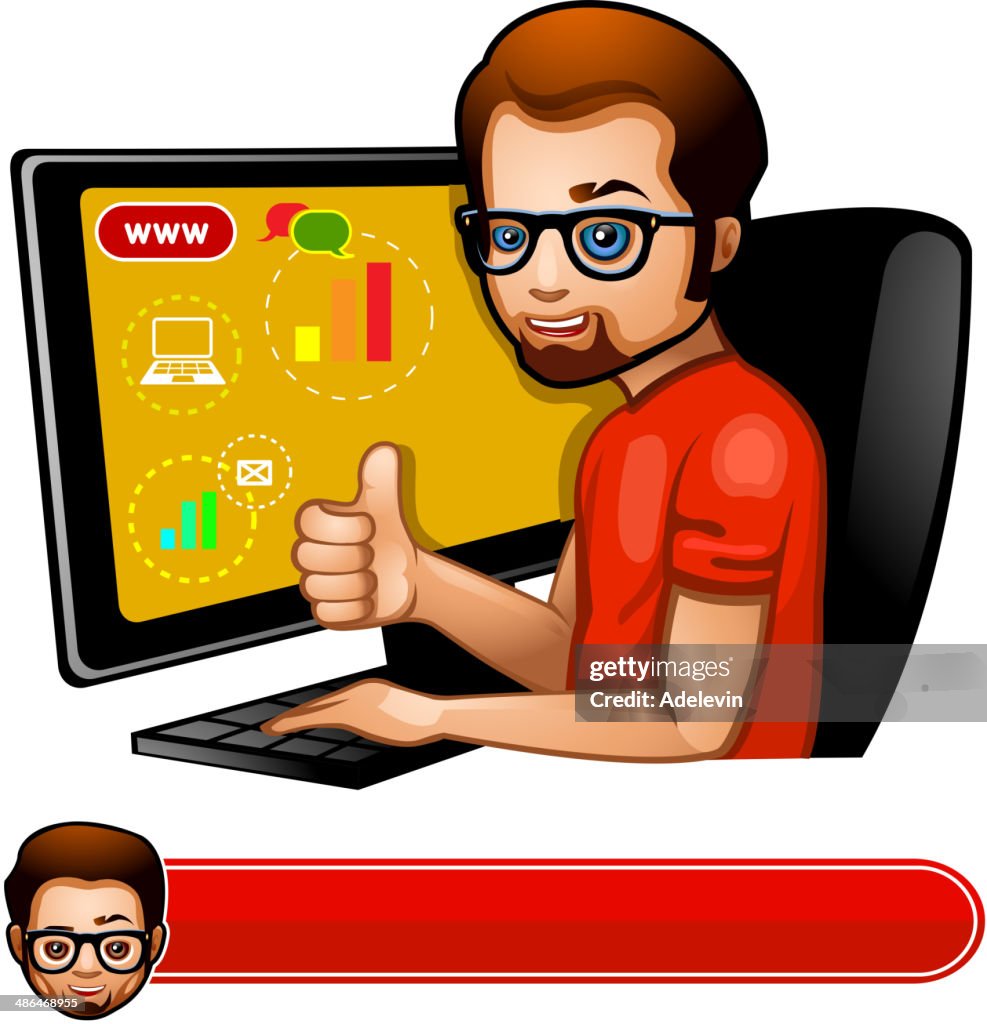 Programmer at the PC