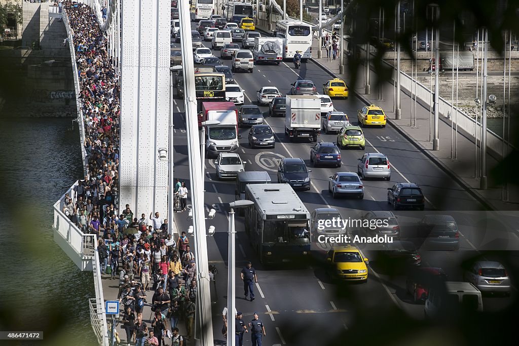 Migrants crisis in Budapest