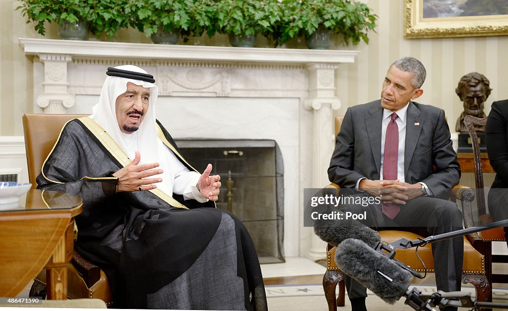 President Obama Hosts Saudi King Salman Bin Abd al Aziz At The White House