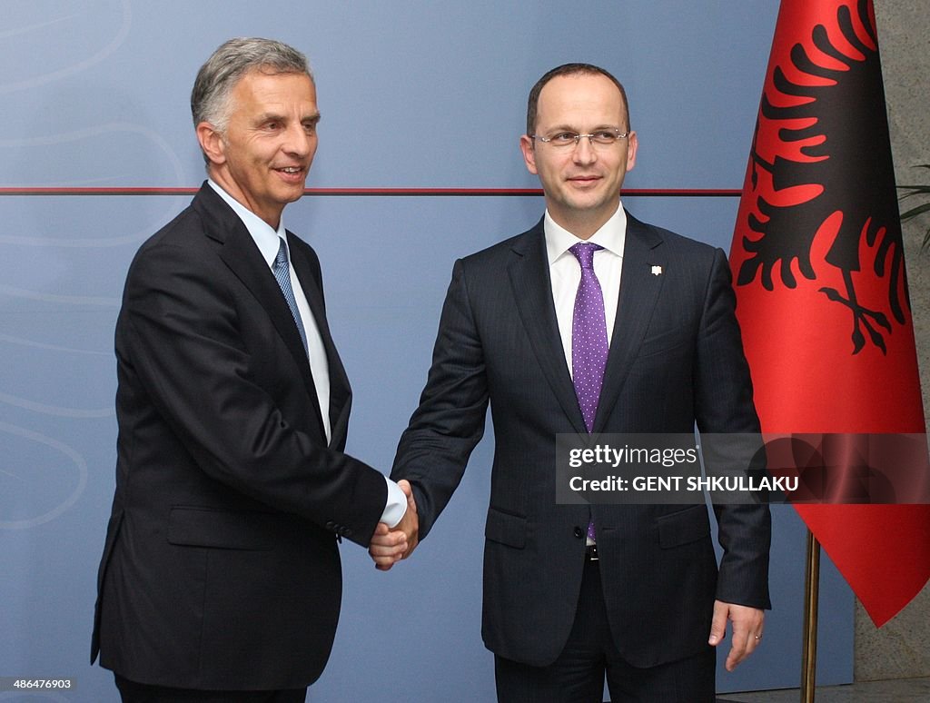 ALBANIA-SWITZERLAND-DIPLOMACY