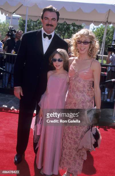 Actor Tom Selleck, wife Jillie Mack and daughter Hannah attend the 52nd Annual Primetime Emmy Awards - Creative Arts Emmy Awards on August 26, 2000...
