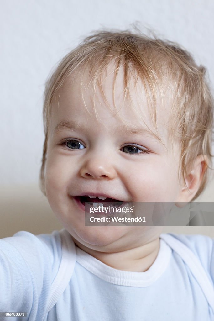 Portrait of smiling toddler