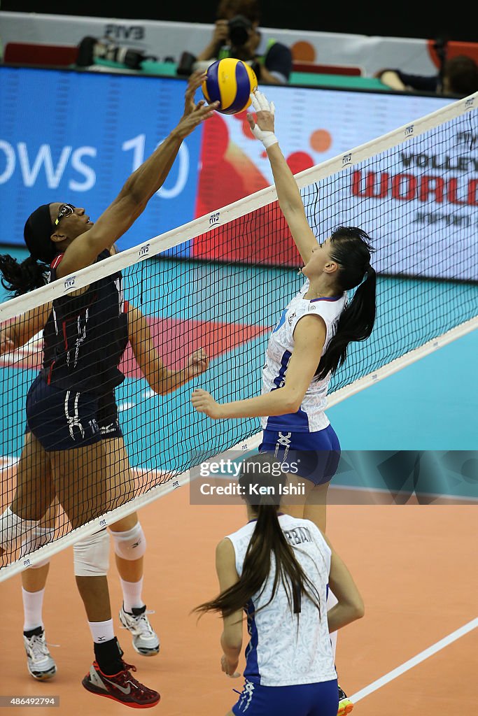 Russia v USA - FIVB Women's Volleyball World Cup Japan 2015