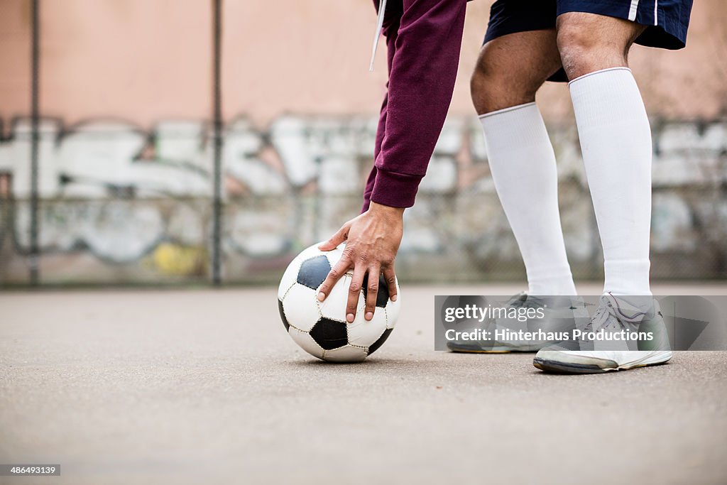 Placing Soccer Ball