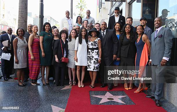 Host Tavis Smiley and staff attend Tavis Smiley being honored with a Star on the Hollywood Walk of Fame on April 24, 2014 in Hollywood, California.