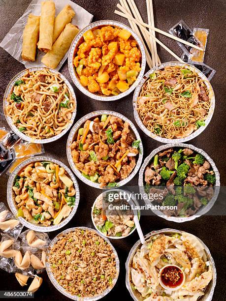 chinese take out - ready to eat stock pictures, royalty-free photos & images