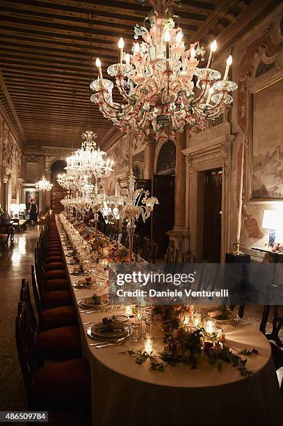 General view during the Chopard Imperiale Private Dinner during the 72nd Venice Film Festival at on September 4, 2015 in Venice, Italy.