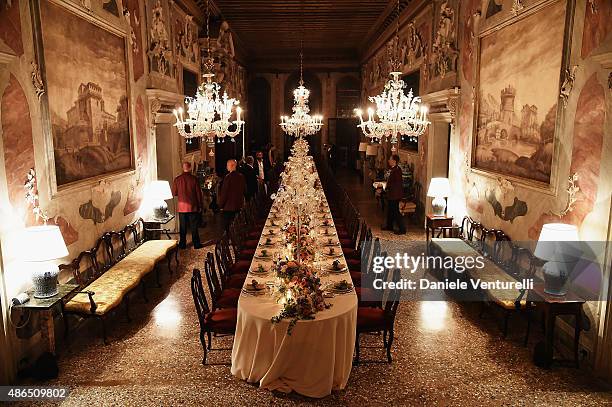 General view during the Chopard Imperiale Private Dinner during the 72nd Venice Film Festival at on September 4, 2015 in Venice, Italy.