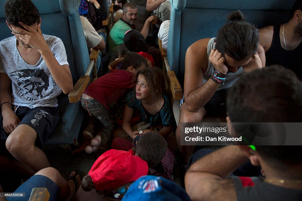 Migrants Cross Into Macedonia Before Continuing Their Journey