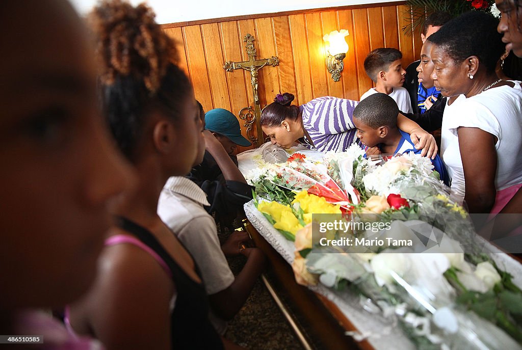 Funeral Held For Rio Resident Killed In Favela-Police Violence