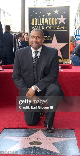 National Broadcaster Tavis Smiley receives a Star on The Hollywood Walk of Fame on April 24, 2014 in Hollywood, California.