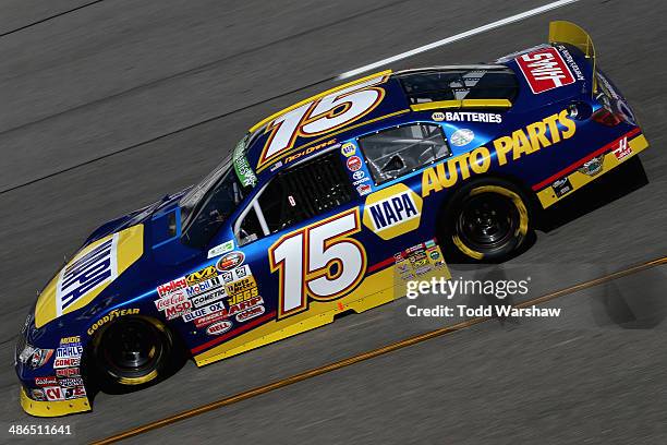 Nick Drake drives the NAPA Auto Parts Toyota during practice for the NASCAR K&N Pro Series East Blue Ox 100 at Richmond International Raceway on...