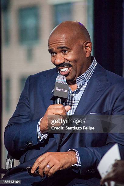 Steve Harvey attends AOL BUILD Speaker Series: Steve Harvey at AOL Studios In New York on September 4, 2015 in New York City.