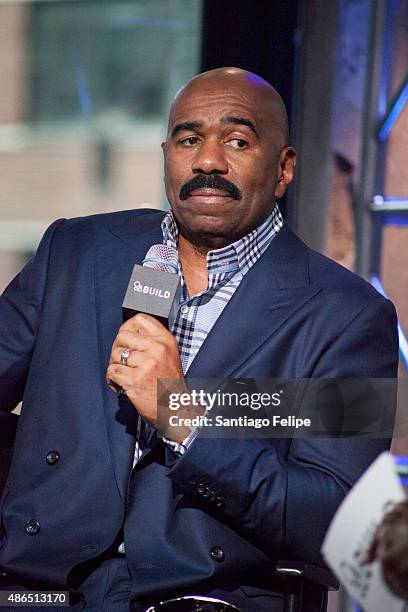 Steve Harvey attends AOL BUILD Speaker Series: Steve Harvey at AOL Studios In New York on September 4, 2015 in New York City.