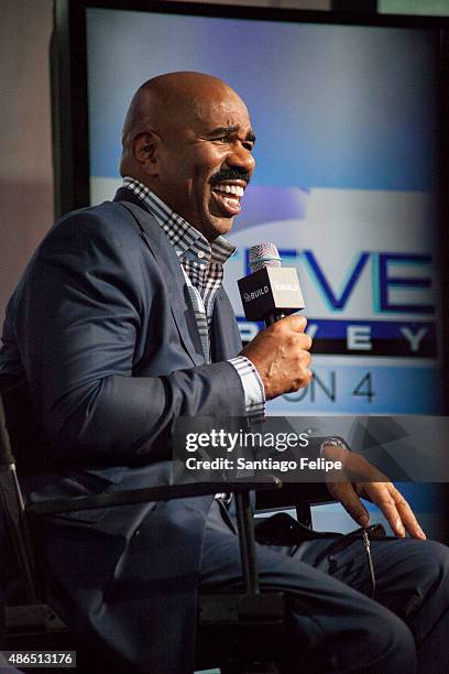 Steve Harvey attends AOL BUILD Speaker Series: Steve Harvey at AOL Studios In New York on September 4, 2015 in New York City.