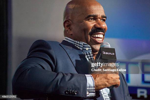 Steve Harvey attends AOL BUILD Speaker Series: Steve Harvey at AOL Studios In New York on September 4, 2015 in New York City.