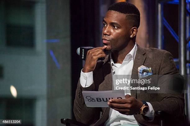 Kevin Thompson attends AOL BUILD Speaker Series: Steve Harvey at AOL Studios In New York on September 4, 2015 in New York City.