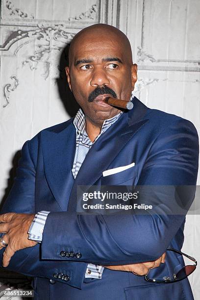 Steve Harvey attends AOL BUILD Speaker Series: Steve Harvey at AOL Studios In New York on September 4, 2015 in New York City.