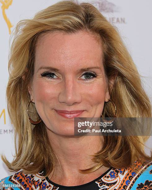 Actress Beth Littleford attends the Television Academy's cocktail reception to celebrate the 67th Emmy Awards at The Montage Beverly Hills on August...