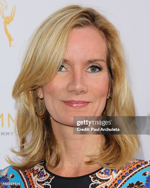 Actress Beth Littleford attends the Television Academy's cocktail reception to celebrate the 67th Emmy Awards at The Montage Beverly Hills on August...
