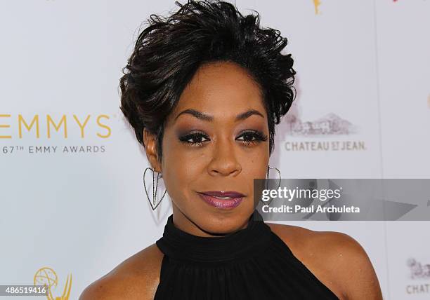 Actress Tichina Arnold attends the Television Academy's cocktail reception to celebrate the 67th Emmy Awards at The Montage Beverly Hills on August...