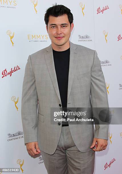Actor Christopher Sean attends the Television Academy's cocktail reception to celebrate the 67th Emmy Awards at The Montage Beverly Hills on August...
