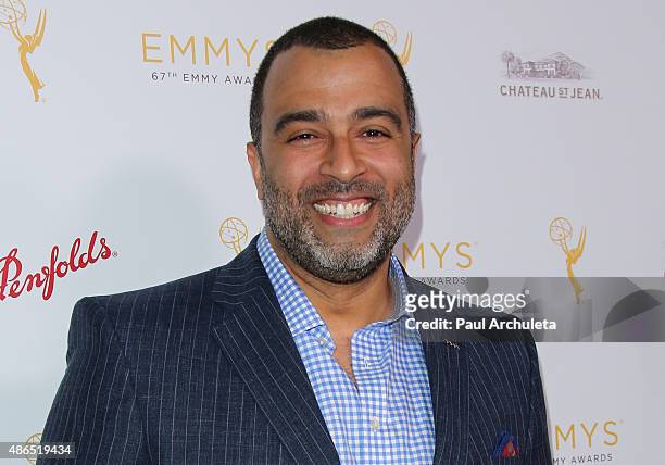 Actor Anthony Mendez attends the Television Academy's cocktail reception to celebrate the 67th Emmy Awards at The Montage Beverly Hills on August 24,...