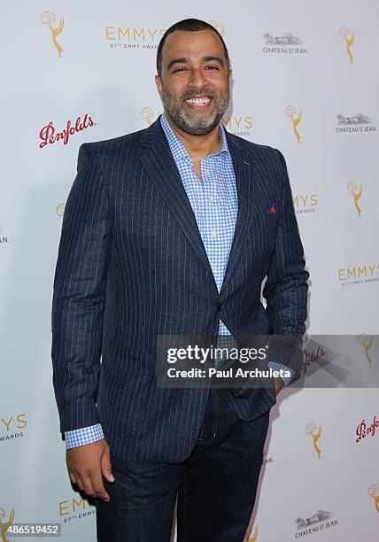 Actor Anthony Mendez attends the Television Academy's cocktail reception to celebrate the 67th Emmy Awards at The Montage Beverly Hills on August 24,...