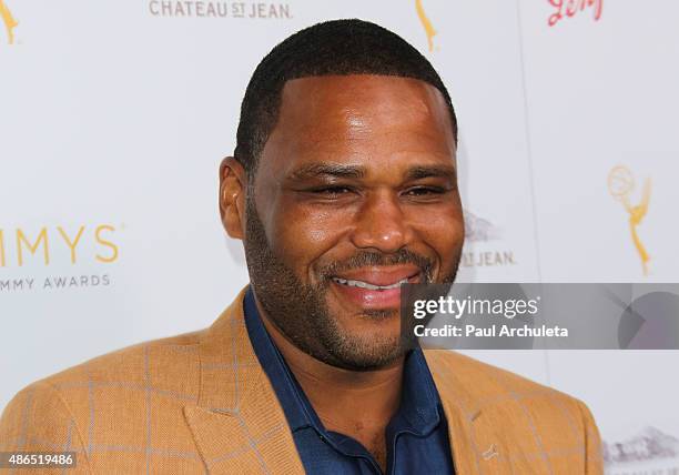 Actor Anthony Anderson attends the Television Academy's cocktail reception to celebrate the 67th Emmy Awards at The Montage Beverly Hills on August...