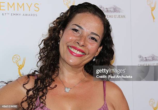 Actress Marabina Jaimes attends the Television Academy's cocktail reception to celebrate the 67th Emmy Awards at The Montage Beverly Hills on August...