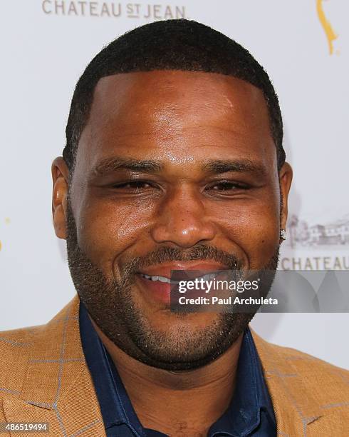 Actor Anthony Anderson attends the Television Academy's cocktail reception to celebrate the 67th Emmy Awards at The Montage Beverly Hills on August...