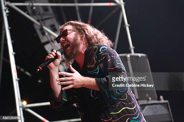 Jim James of My Morning Jacket performs on day 1 of the Electric Picnic Festival at Stradbally Hall Estate on September 4, 2015 in Stradbally,...