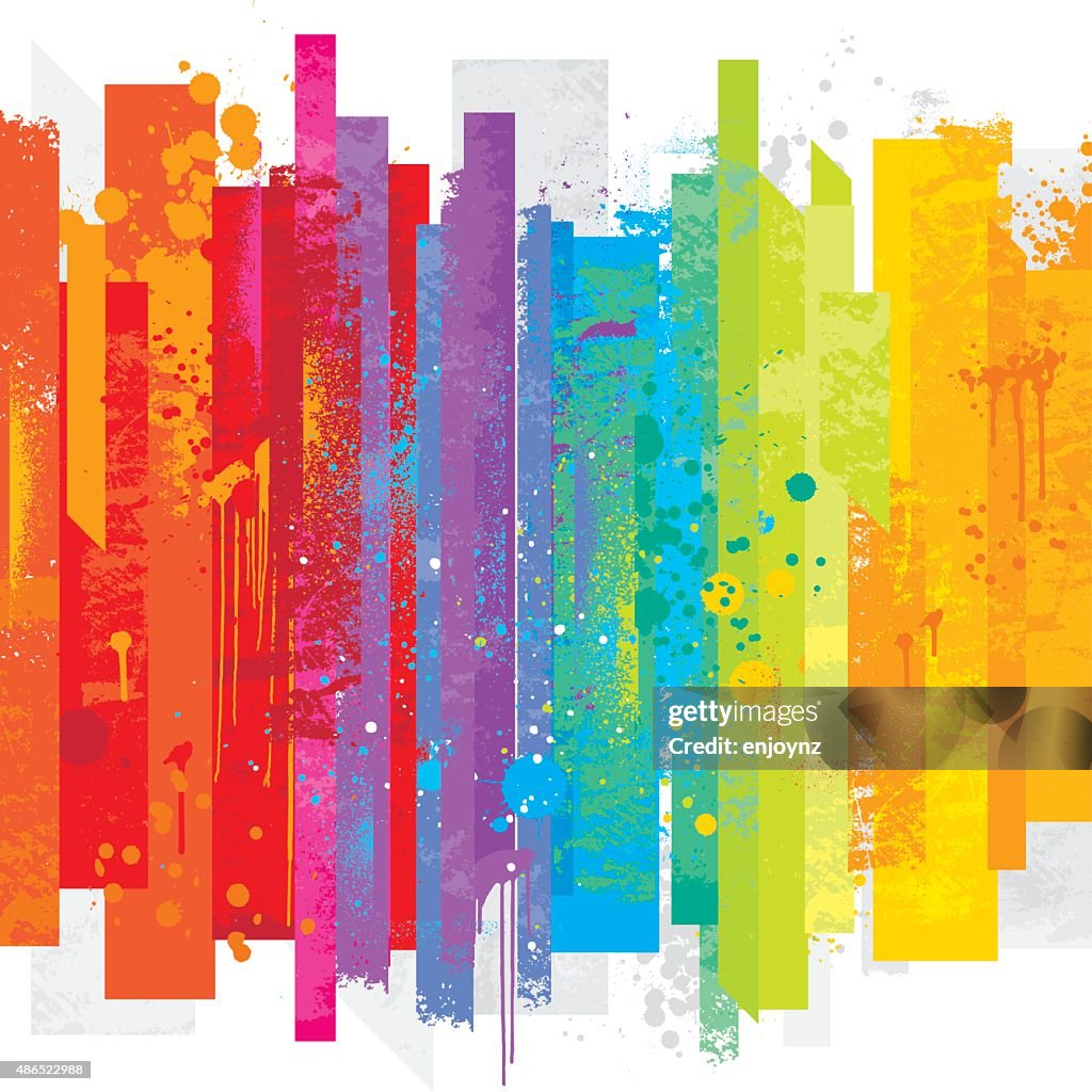 Grunge sfondo arcobaleno
