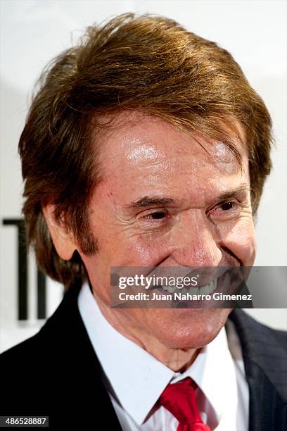 Spanish singer Raphael attends the Conde Nast Traveler Awards 2014 at the Jardines de Cecilio Rodriguez on April 24, 2014 in Madrid, Spain.