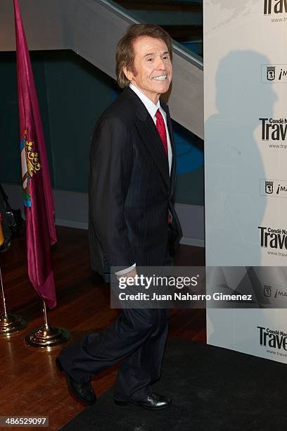 Spanish singer Raphael attends the Conde Nast Traveler Awards 2014 at the Jardines de Cecilio Rodriguez on April 24, 2014 in Madrid, Spain.