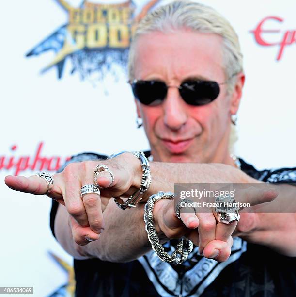 Singer Dee Snider arrives at the 6th Annual Revolver Golden Gods Award Show at Club Nokia on April 23, 2014 in Los Angeles, California.
