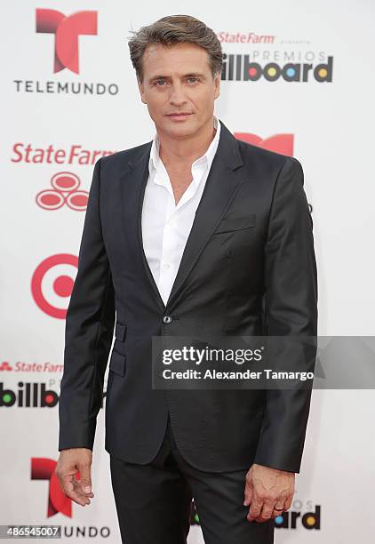 Juan Soler arrives at the 2014 Billboard Latin Music Awards at Bank United Center on April 24, 2014 in Miami, Florida.