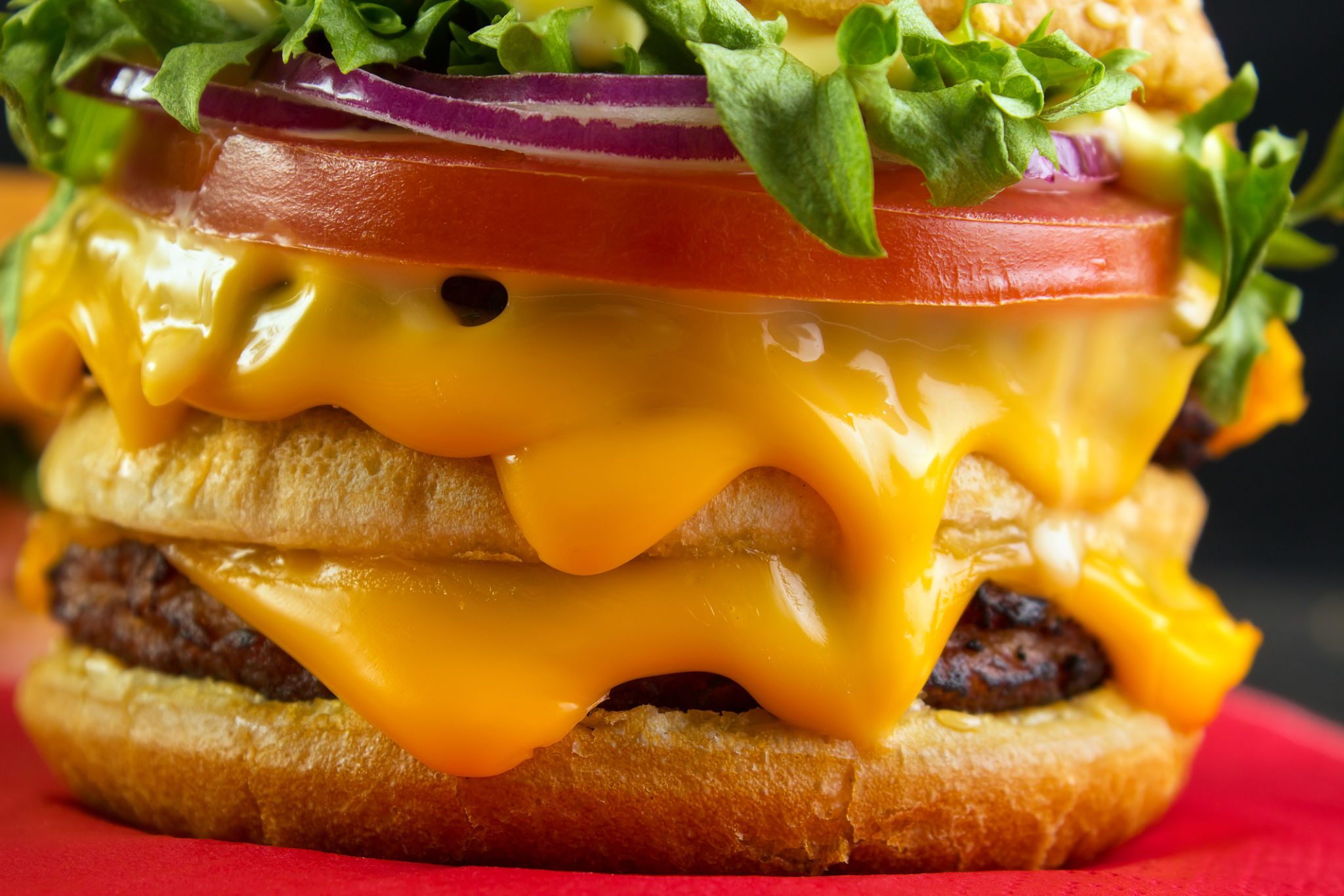 cheese on burger