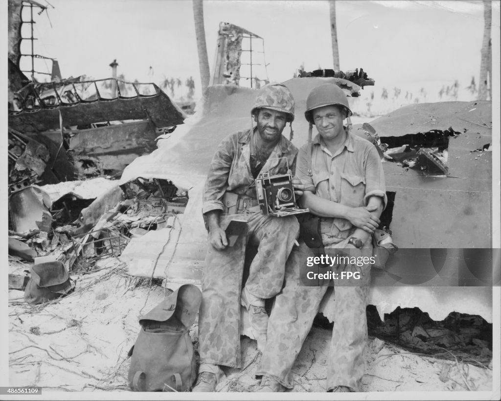 T R. Newcomb US Marine Corporal Obie R Newcomb and Corporal Raymond Matjasic ...